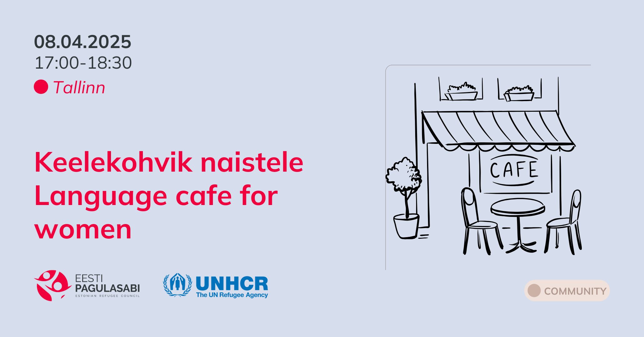 Language cafe for women